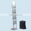 Portable adjustable collapsible folding acrylic brochure holder