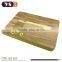 different size acacia wood chopping board set with yellow painting