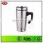 16oz insulated double stainless steel cup with handle