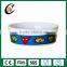 Hot sale high quality white round ceramic pet bowl for dog