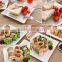 White porcelain tableware western ceramic dish