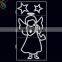 led light christmas angel 2d frame motif decoration lighting