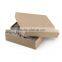 2016 Custom Simple Kraft Paper Jewelry Box / Kraft Brown Square Cardboard Jewellery Boxes for Jewellery Hot Sale