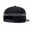 Customized flat bill hip pop fashion black printed snapback cap
