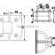 S02 shower door hinge