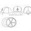 Men women unisex plain clear promotional custom baseball cap with logo
