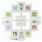 Morden Type Multi Photo Frame Clock Quartz Wall Clock For Home Decoration