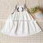 free sample! new fashion lovely cute girl's dress white fashion girl's dress