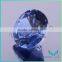 2015 wholesale loose gemstones 33# round shape CZ aquamarine gemstone prices