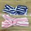 Stripe Infant Cross Turban Wide Twisted Baby Hairband Cotton Knitted Headwear Hair Bands for Hair Accessories