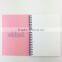 Custom logo print spiral notebook plastic PVC hard waterproof cover