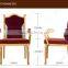 new design popular hotel antique wooden arm chair