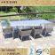 all weather outdoor dining party weaving rattan set garden rattan table and chairs(TC042)