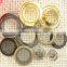 gold color stainless steel wire rope eyelet