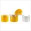 Glossy Top No Spill Reusable Plastic Caps Flip Top