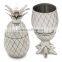 Pineapple Cocktail Shaker - Pineapple Tumbler in Silver - 16 Ounc