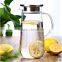 Glass Pitcher with Lid, Water Jug for Hot/Cold Water, Ice Tea and Juice Beverage