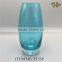 Hand Blown Bubble Bottom Glass Vase for Flower Arrangements