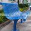 Outdoor park single seat bench