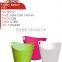 Supermarket plastic utility basket customized colors with handle