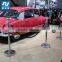 Elegant barrier stanchion with velours rope