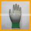 Customized Grey PU Coated Working Safety Polyester Gloves