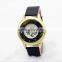 2017 round dial vogue women's sexy quartz watch with crystal diamond
