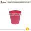 wholesale colorful rice husk biodegradable garden pot bamboo fiber flowerpot