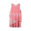 Latest Net Frock Design kids cotton frocks Sleeveless Children Dresses HSd5176