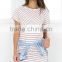 hot sale latest design stripe dress women summer shift dress