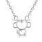 zinc alloy material simple hollow deer sheep pendant choker necklace