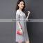2017 Latest spring sweater dress for ladies Korean style women long sweater