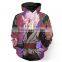 2017 Fashion-Plus Men's Hoodies Long Sleeve Printed 3D Contemplative Man Galaxy Sweatshirt M-6XL plus size