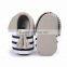 0-18month tassels kids dress shoes black and white striped M7031707
