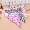 triangle pattern drool bibs multi-purpose cotton baby bandana