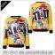 Sublimation custom cheap wholesale black man sweater
