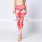 Wholesale custom high waist sexy printed women yoga leggings with custom logo