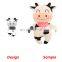 Plush toys cow doll simulation Boys and girls gift creative stuffed toy