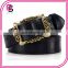 customize wholesale vintage embossed patterns waist belt with pin buckle