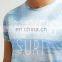 New men shorts sleeve cotton polyester muliticolor print t shirts guangzhou factory