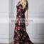 5064# Curvy Summer Printed Floral Dress Long Maxi Bohemian Sundress Beach Dresses Wholesale Clothes Women Ladies Plus Size