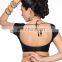 Black Border work Banglori UnStiched Blouse Metarieal blouse for women