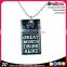 Dog Tags Manufacture Decorative Dog Tag With Beaded Chain