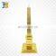 tower shape custom gold plated trophy