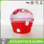 Amazing cute cup cake shape empty tin packaging box for food storage