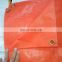 Extra wide plastic woven fabric fire resistant tarps tarpaulin factory orange colour