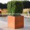 Cube Corten Steel Planter Boxes