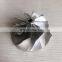 TD05H 20G 49179-43400 52.56/68.01mm 9+0 Blades High Performance Turbo Milling/aluminum 2618/billet Compressor Wheel