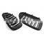 1 Pair Matte black Double Slat Line Front Grille Kidney grill for BMW 5 Series G30 G31G38 2017 2018 2019