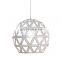 Post Modern Chandelier Globe LED Bar silver metal ball Single Pendant Light